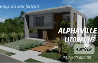 Oportunidade unica casa alto padrão em alphaville litoral norte 3