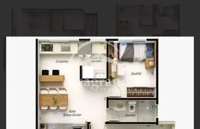 Apartamento com 2 quartos à venda na rua armando tucci, 555, santa mônica, uberlândia por r$ 320.000