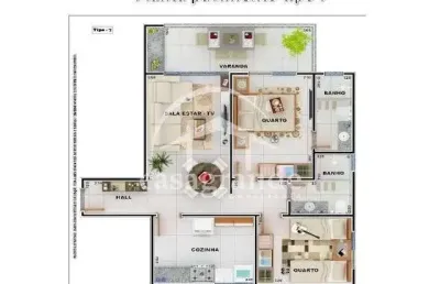 Apartamento com 2 quartos à venda na rua barão de camargos, 296, centro, uberlândia por r$ 550.000