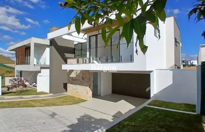 Sua próxima residência em alphaville, juiz de fora. casa de 4 quartos sendo 3 suítes mais 1 reversível , piscina, área gourmet, 2 vagas de garagem à venda no condomínio alphaville em juiz de fora