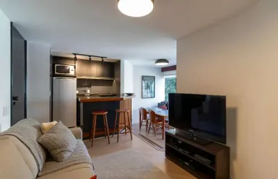 Apartamento tipo para venda em brooklin com 1 quarto, sendo 1 suíte, 48m²