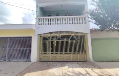 Casa para alugar no parque industrial, são carlos - 3 dormitórios, churrasqueira e infraestrutura completa