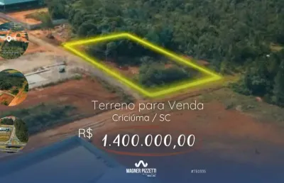 Terreno à venda no Primeira Linha, Criciúma 