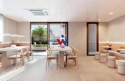 Apartamento com 1 dormitório à venda,34.78 m , mercês, curitiba - pr