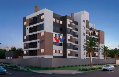 Apartamento com 1 dormitório à venda, 32 m  por r  265.424,58 - novo mundo - curitiba pr
