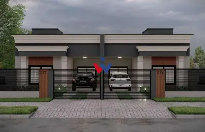 Casa com 82m , 03 dormitórios, sendo 01 suíte, próximo ao condor, araucária-pr