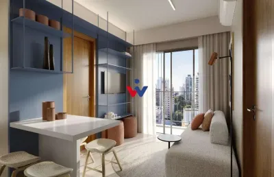 Apartamento com 2 dormitórios à venda,44.64 m , agua verde, curitiba - pr