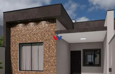 Casa nova, com 03 quartos  1 suíte  92m  terreno de 234m  em araucária