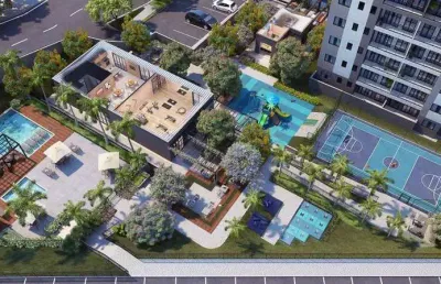 Apartamento à venda em manaus, zenith condomínio clube, com 2 quartos.