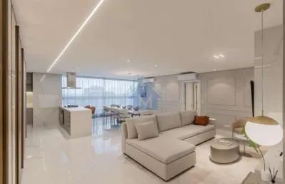 Apartamento novo alto padrão, 1 suíte e 2 quartos, varanda gourmet, no centro!