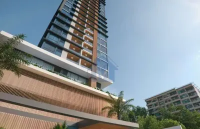 Apartamento 1 suíte e 1 quarto novo no centro, condomínio super completo!