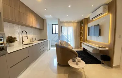 Apartamento novo, 1 suíte e 1 quarto, sacada gourmet, na av. paraná, centro!