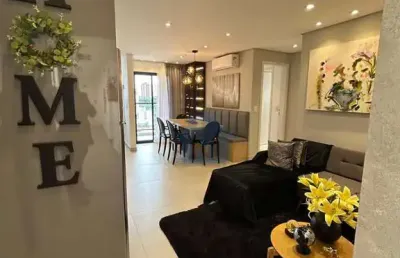 Apartamento novo mobiliado e decorado, 1 suíte e 1 quarto, na av. paraná!