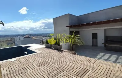 Cobertura com 3 dormitórios à venda, 200 m² por r$ 1.200.000,00 - jardim amália - volta redonda/rj