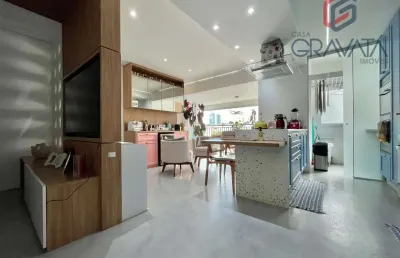 Apartamento com 3 suítes e varanda gourmet na vila assunção por r$ 1.380.000