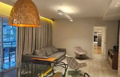 Apartamento mobiliado para aluguel e venda, 170 m², 3 quartos, 2 suítes, 3 vagas em itaim bibi