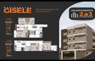 Apartamento para venda em pinhais, estancia pinhais, 3 dormitórios, 1 suíte, 2 banheiros, 1 vaga
