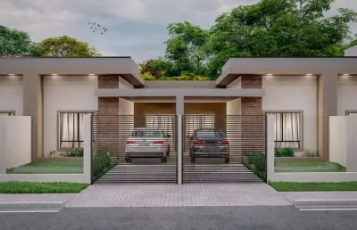 Casa 2 dormitórios para venda em araucária, fazenda velha, 2 dormitórios, 1 banheiro, 1 vaga