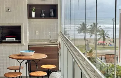 Apartamento pé na areia a venda na praia de  bertioga-sp