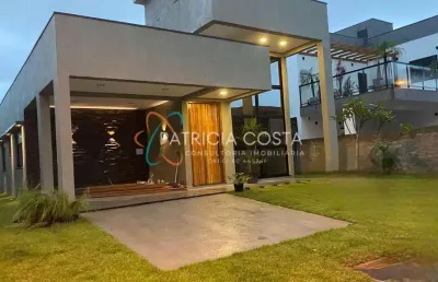 Linda casa alto padrão no condomínio rosa internacional-garopaba/sc