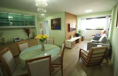 Parnamirim 3 quartos suíte 96m² varanda nascente todo pronto armários lazer 2 gvs