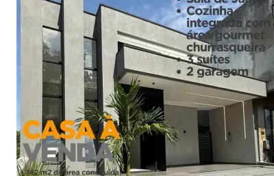 Casa térrea com 3 suítes condomínio vivendas das marinas