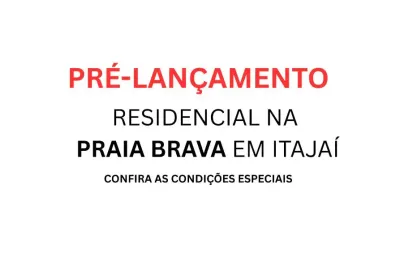 Atenção! pré-lançamento na praia brava! melhor investimento do momento!