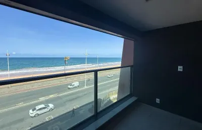 Studio na orla de salvador à venda - praia de armação - vista mar