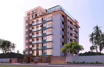 Apartamento 02 quartos 58,26m² a 100m praia de intermares