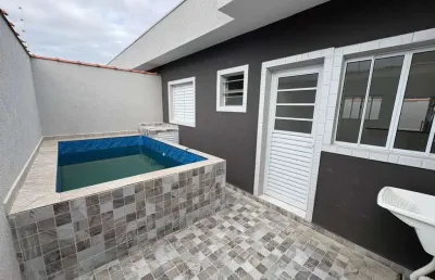 Casa em condomínio para venda em itanhaém, cibratel 2, 2 dormitórios, 1 suíte, 1 banheiro, 1 vaga