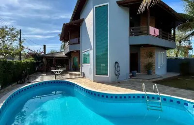 Casa alto padrão para venda em peruíbe, bougainville, 4 dormitórios, 2 suítes, 3 banheiros, 2 vagas