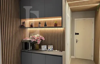 Edifício bravie  apartamento alto padrão à venda – 105m², 2 suítes, 2 vagas – mobiliado e automatizado – vista para a chapada