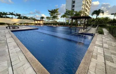 Alugo belíssimo apartamento mobiliado em ponta negra com 79m² em natal - rn.