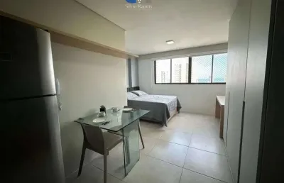 Maravilhoso apartamento studio mobiliado de 25m² em boa viagem