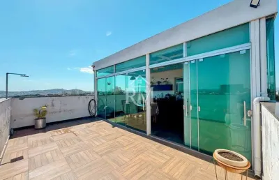 Cobertura 3 quartos com vista definitiva no santa mônica - 161m², torre única
