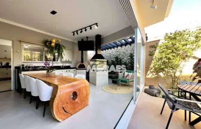 Casa mobiliada em condomínio fechado com 4 suítes à venda, 503 m² por r$ 3.200.000 ou locação por r$ 18.000/mês - residencial lago sul - bauru/sp