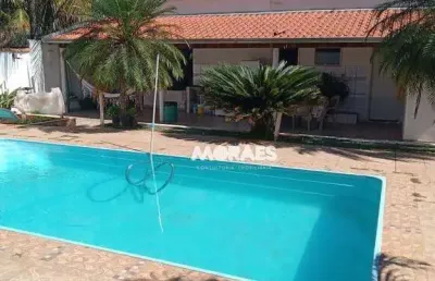 Rancho com 4 dormitórios à venda por r$ 450.000 - condomínio estância náutica branda - guaiçara/sp