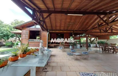 Chácara em condomínio fechado com 2 dormitórios à venda, 2500 m² por r$ 900.000 - residencial real village - piratininga/sp