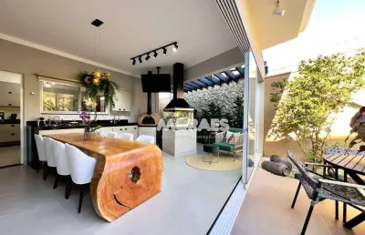 Casa mobiliada em condomínio fechado com 4 suítes à venda, 503 m² por r$ 3.200.000 ou locação por r$ 18.000/mês - residencial lago sul - bauru/sp