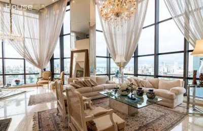 Apartamento duplex com 4 dormitórios à venda, 412 m² por r$ 4.499.000,00 - batel - curitiba/pr