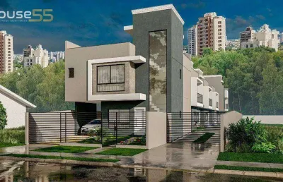Sobrado com 3 dormitórios à venda, 122 m² por r$ 650.000,00 - uberaba - curitiba/pr