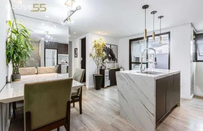 Apartamento garden com 2 dormitórios à venda, 53 m² por r$ 570.000,00 - novo mundo - curitiba/pr