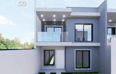 Sobrado com 3 dormitórios à venda, 107 m² por r$ 730.000,00 - portão - curitiba/pr