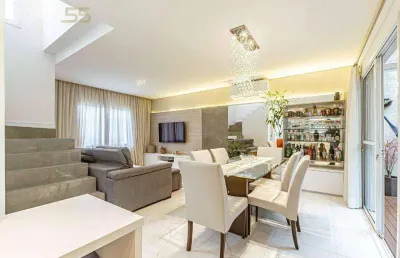 Sobrado em condomínio fechado contendo 3 dormitórios à venda, 147 m² por r$ 1.199.000 - cabral - curitiba/pr