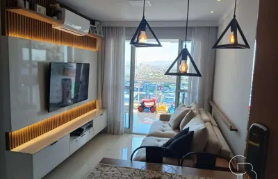 Lindo apartamento de 02 quartos em itapuã com varanda e lazer completo! 