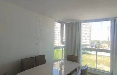 Lindo apartamento de 03 quartos na praia de itaparica com varanda e lazer completo!