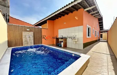 Casa com 2 quartos, tupy, itanhaém - r$ 350 mil, cod: 1941
