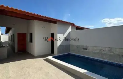 Casa com 3 quartos, bopiranga, itanhaém - r$ 435 mil, cod: 2243