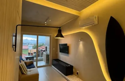 Apartamento 1 quarto com sacada - condomínio club no campeche | florianópolis