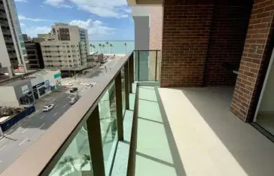 Wish residence- 2 quartos e varanda gourmet com vista para o mar